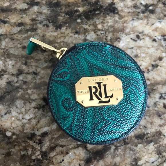 Ralph Lauren Round Pocket Compact Mirror - Picture 1 of 5